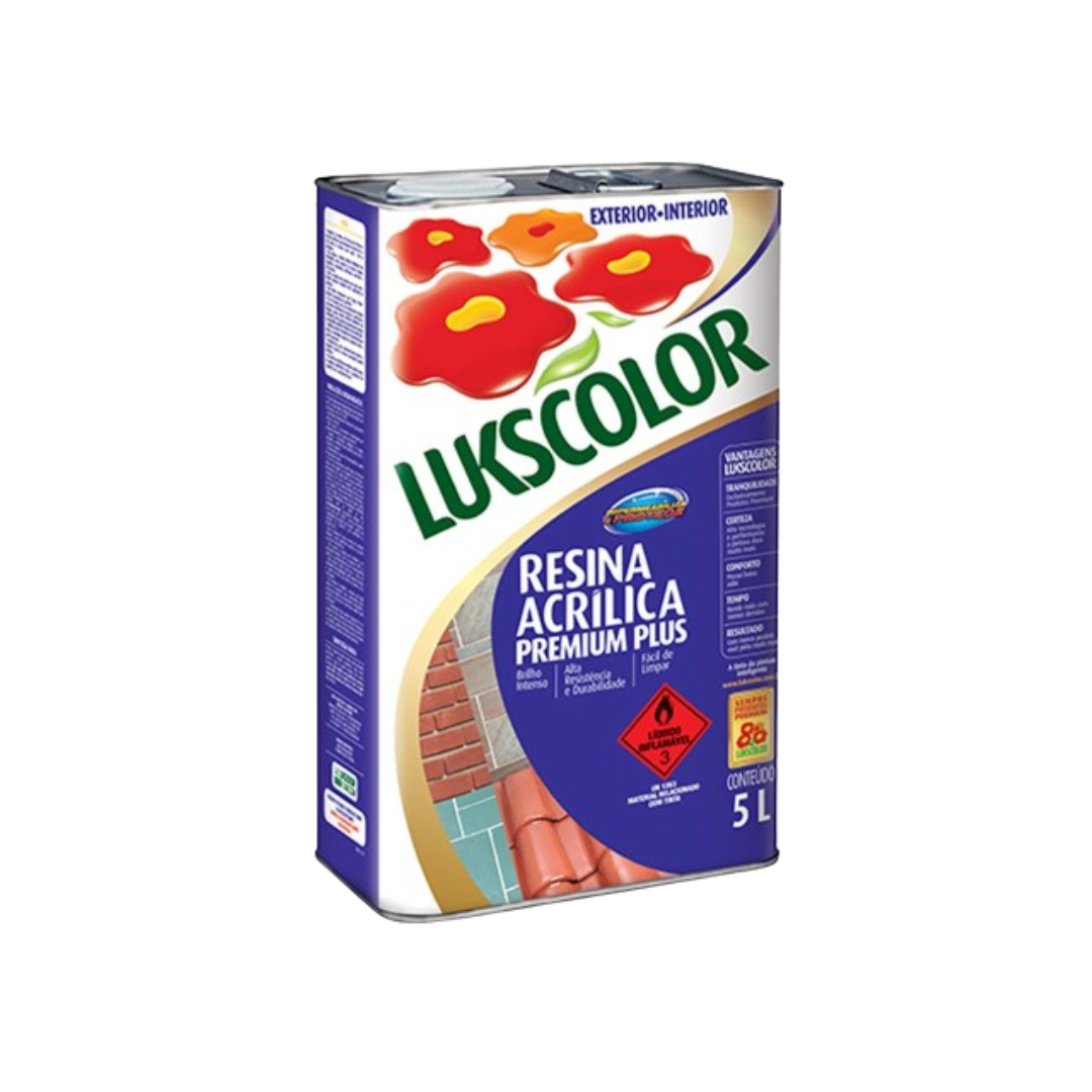 Resina Acrílica Lukscolor Premium Plus