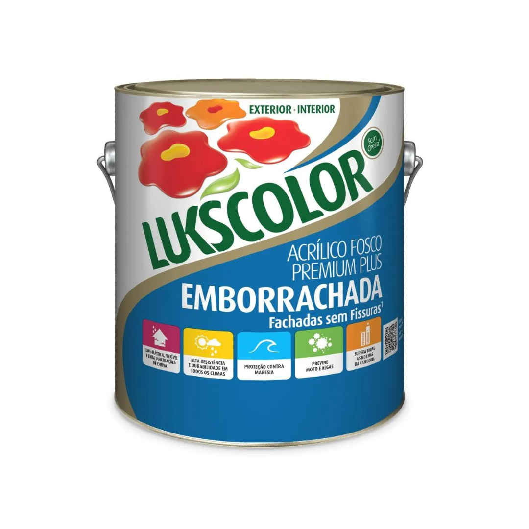 Tinta Emborrachada Lukscolor Acrílico Fosco Premium Plus